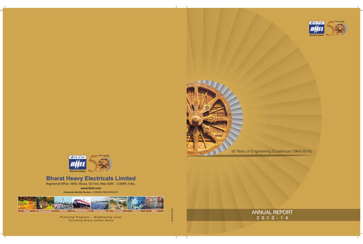 Thumbnail Bharat Heavy Electricals Limited Annual Report 2013-2014