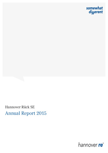 Thumbnail Hannover Rück
 Annual Report 2015