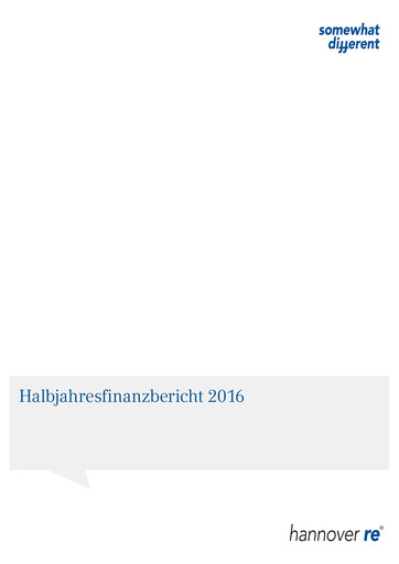 Thumbnail Hannover Rück
 Half-year Report 2016-h1