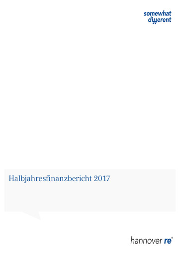 Thumbnail Hannover Rück
 Half-year Report 2017-h1