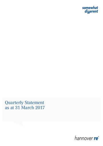 Thumbnail Hannover Rück
 Quarterly Report 2017-q1