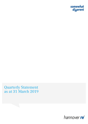 Thumbnail Hannover Rück
 Quarterly Report 2019-q1