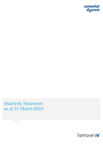 Thumbnail Hannover Rück
 Quarterly Report 2023-q1