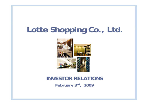 Vorschaubild Lotte Shopping Quartalsbericht 2008-q4