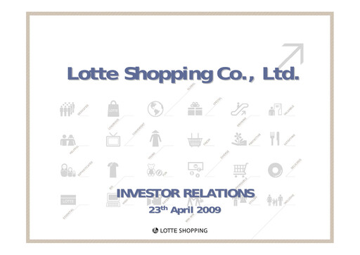 Vorschaubild Lotte Shopping Quartalsbericht 2009-q1