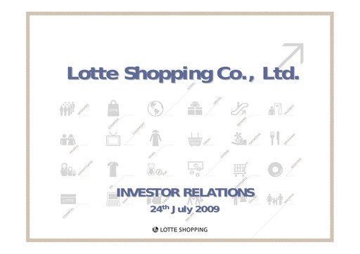 Vorschaubild Lotte Shopping Quartalsbericht 2009-q2