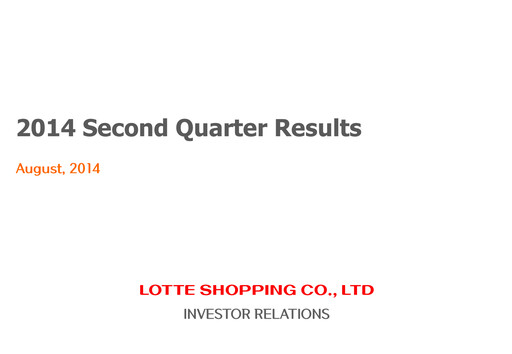 Vorschaubild Lotte Shopping Quartalsbericht 2014-q2