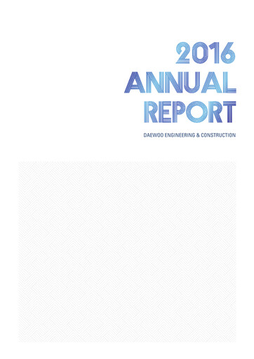 Thumbnail Daewoo Engineering & Construction Annual Report 2016
