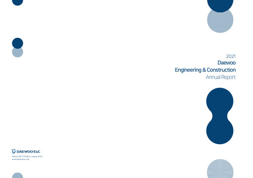 Thumbnail Daewoo Engineering & Construction Annual Report 2021