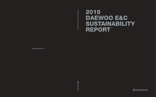 Thumbnail Daewoo Engineering & Construction Sustainability Report 2015