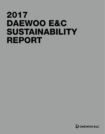 Thumbnail Daewoo Engineering & Construction Sustainability Report 2017
