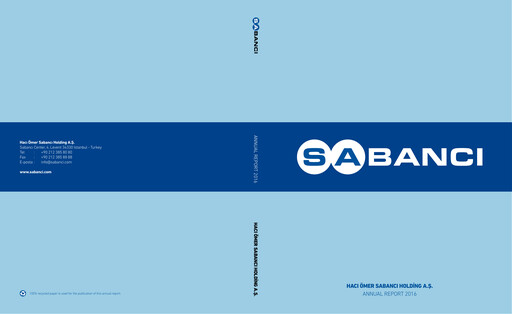 Vorschaubild Sabancı Holding
 Jahresbericht 2016