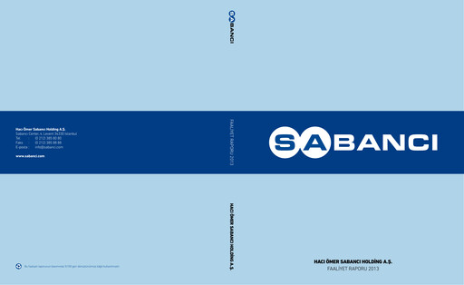 Thumbnail Sabancı Holding
 Annual Report 2013