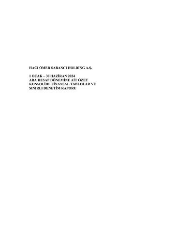 Thumbnail Sabancı Holding
 Half-year Report 2024