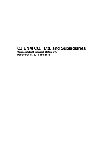 Miniature CJ ENM CO., Ltd. Bilan financier 2019