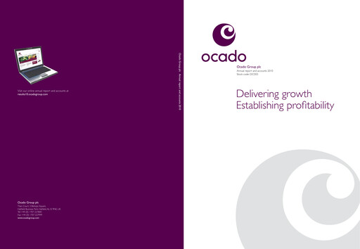 Thumbnail Ocado Annual Report 2010