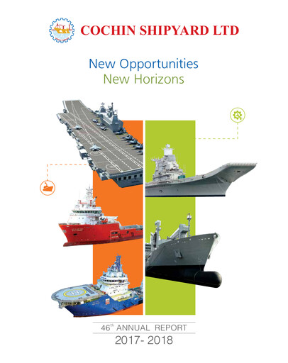 Thumbnail Cochin Shipyard Limited Annual Report 2017-2018