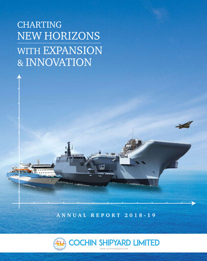 Thumbnail Cochin Shipyard Limited Annual Report 2018-2019