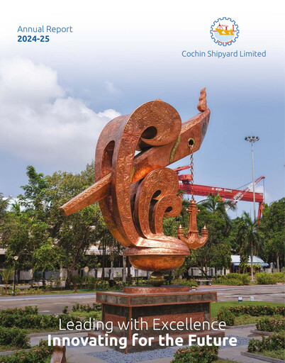 Miniature Cochin Shipyard Limited Rapport annuel 2024-2025
