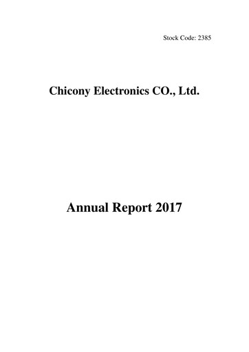 Thumbnail Chicony Electronics Annual Report 2017