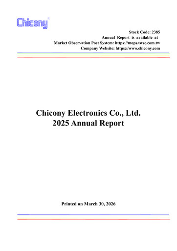 Thumbnail Chicony Electronics Annual Report 2025