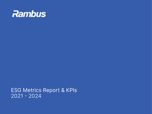 Thumbnail Rambus ESG Report 2024