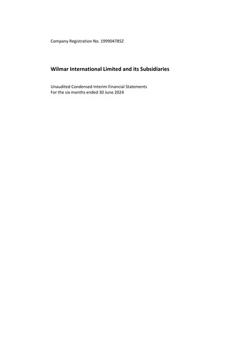 Thumbnail Wilmar International Half-year Report 2024-h1
