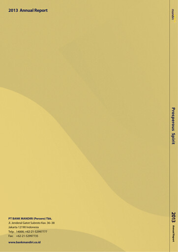 Thumbnail Bank Mandiri Annual Report 2013