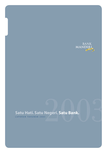 Thumbnail Bank Mandiri Annual Report 2003
