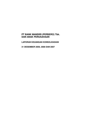 Thumbnail Bank Mandiri Financial Statement 2009