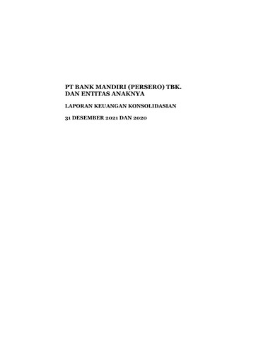 Thumbnail Bank Mandiri Financial Statement 2021