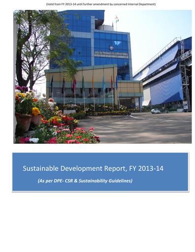 Vorschaubild Garden Reach Shipbuilders & Engineers Limited Nachhaltigkeitsbericht 2013-2014