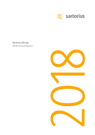 Thumbnail Sartorius Annual Report 2018