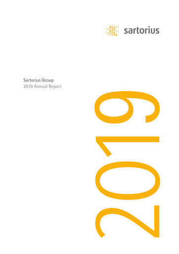 Thumbnail Sartorius Annual Report 2019