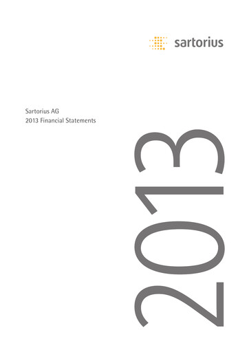 Thumbnail Sartorius Financial Statement 2013