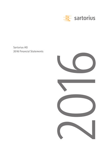 Thumbnail Sartorius Financial Statement 2016