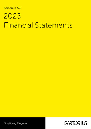 Thumbnail Sartorius Financial Statement 2023