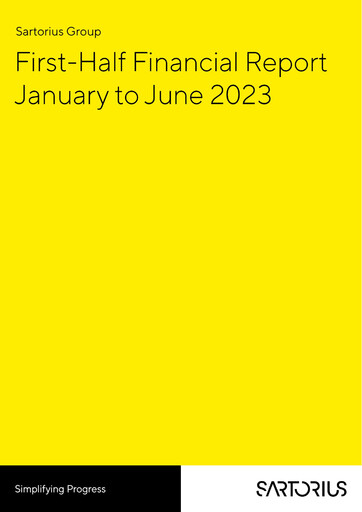 Thumbnail Sartorius Half-year Report 2023-h1