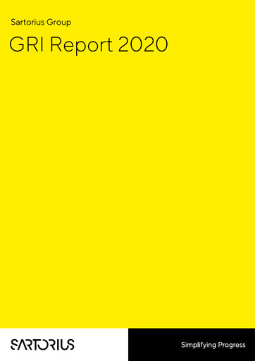 Thumbnail Sartorius Sustainability Report 2020