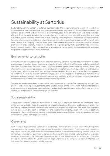 Thumbnail Sartorius Sustainability Report 2024