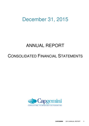 Thumbnail Capgemini Financial Statement 2015