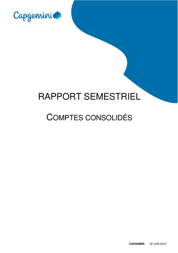 Thumbnail Capgemini Half-year Report 2019-h1