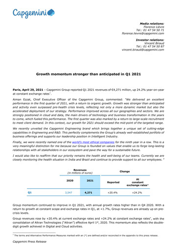 Thumbnail Capgemini Quarterly Report 2021-q1