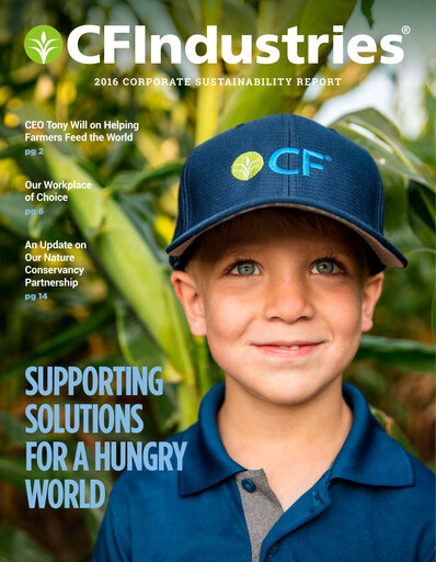 Thumbnail CF Industries
 Sustainability Report 2016