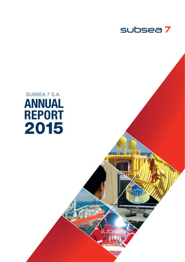 Miniature Subsea 7
 Rapport annuel 2015