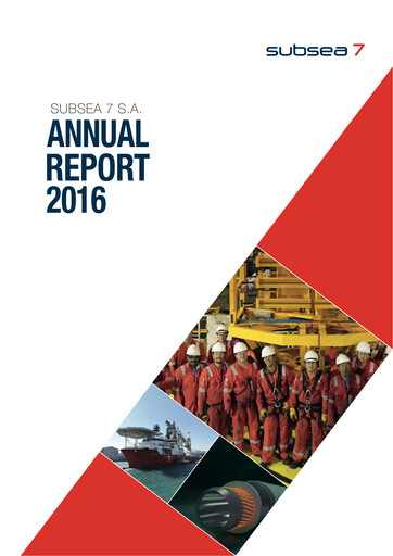 Miniature Subsea 7
 Rapport annuel 2016