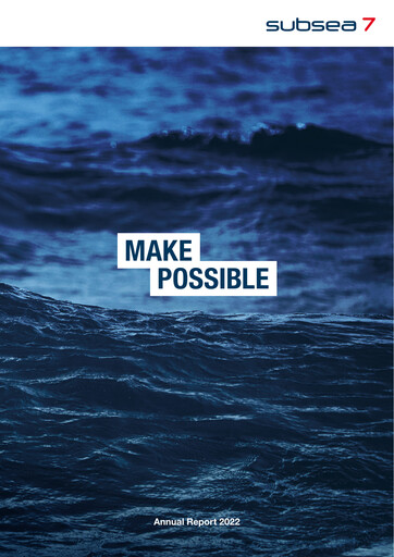 Miniature Subsea 7
 Rapport annuel 2022