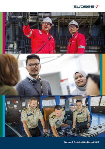 Thumbnail Subsea 7
 Sustainability Report 2019