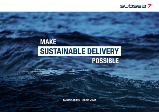 Thumbnail Subsea 7
 Sustainability Report 2022