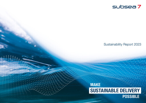 Thumbnail Subsea 7
 Sustainability Report 2023
